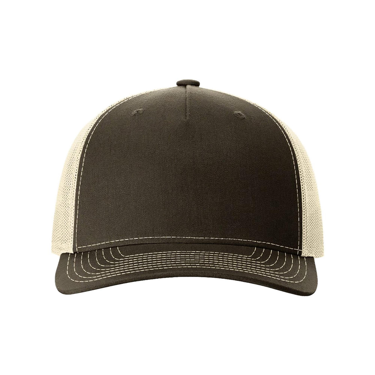 Chocolate chip birch Richardson 112FP five-panel trucker hat