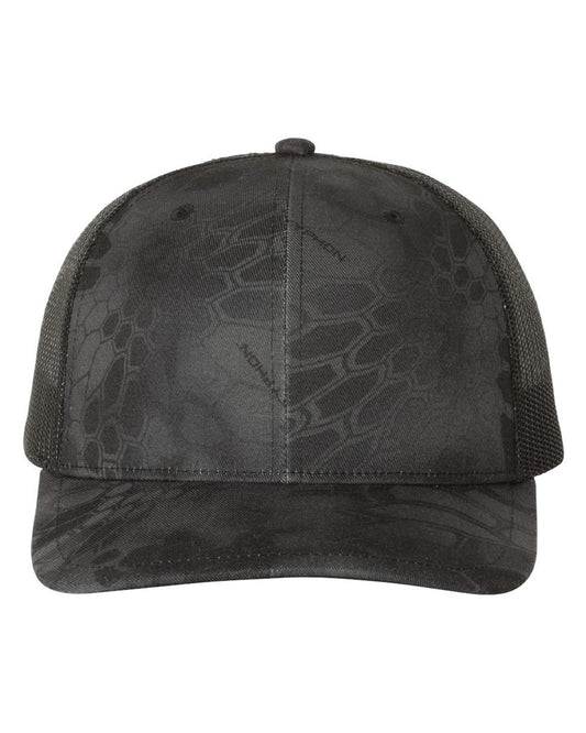 Kryptek Typhon camo Richardson 112P printed trucker hat