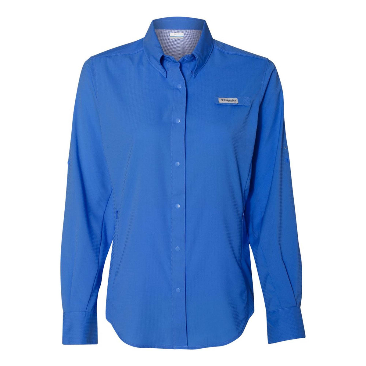 Vivid blue Columbia women's PFG Tamiami II shirt