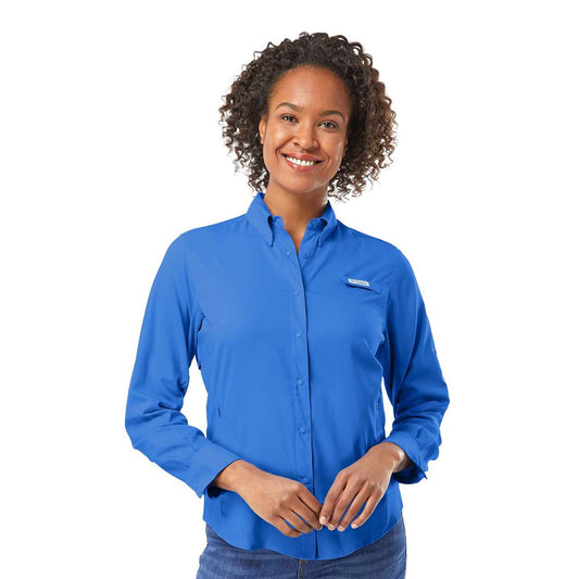 Vivid blue Columbia women's PFG Tamiami II shirt 212465