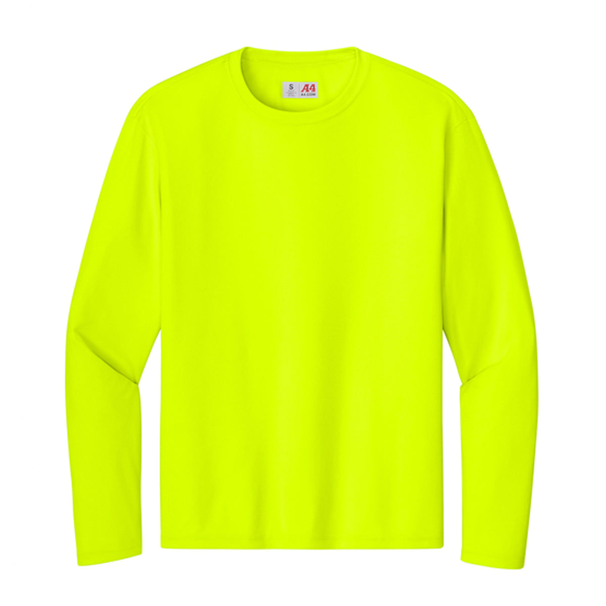 Safety yellow A4 N3165 cooling long sleeve tee