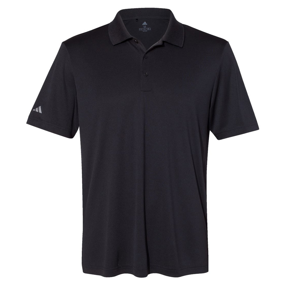 Black Adidas A230 performance polo