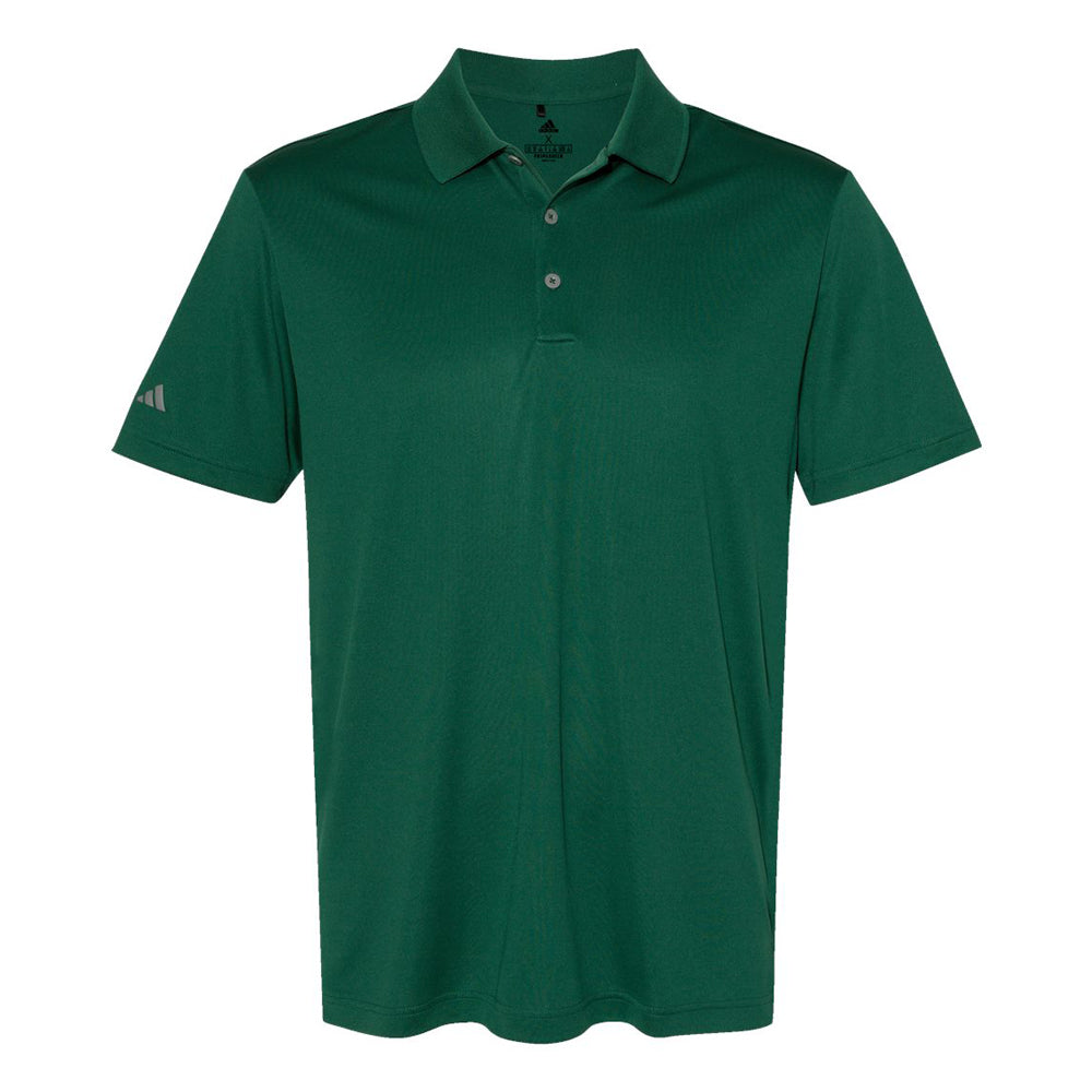Collegiate green Adidas A230 performance polo