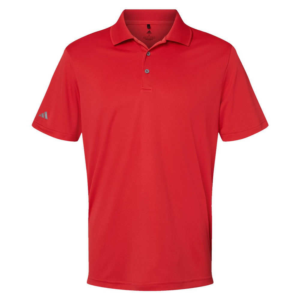 Collegiate red Adidas A230 performance polo