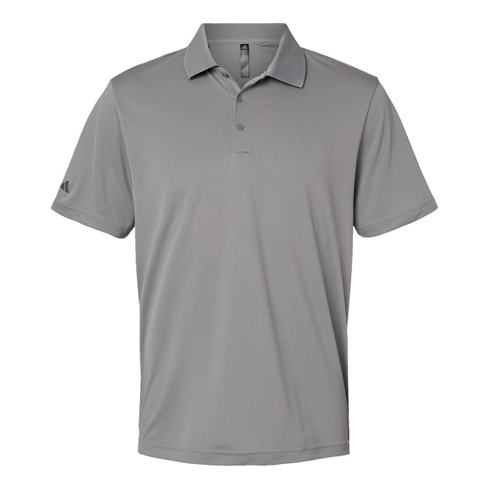 Grey three Adidas A230 performance polo