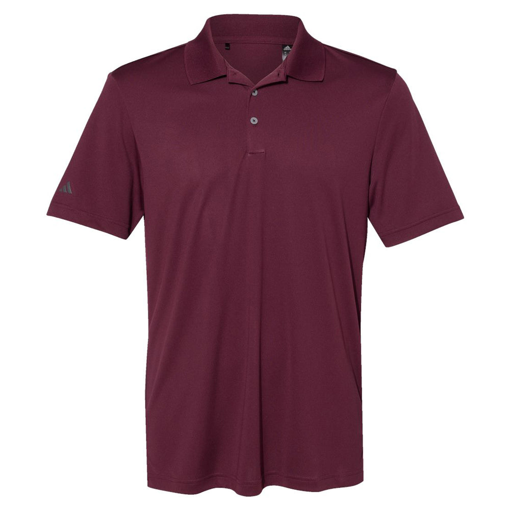 Maroon Adidas A230 performance polo