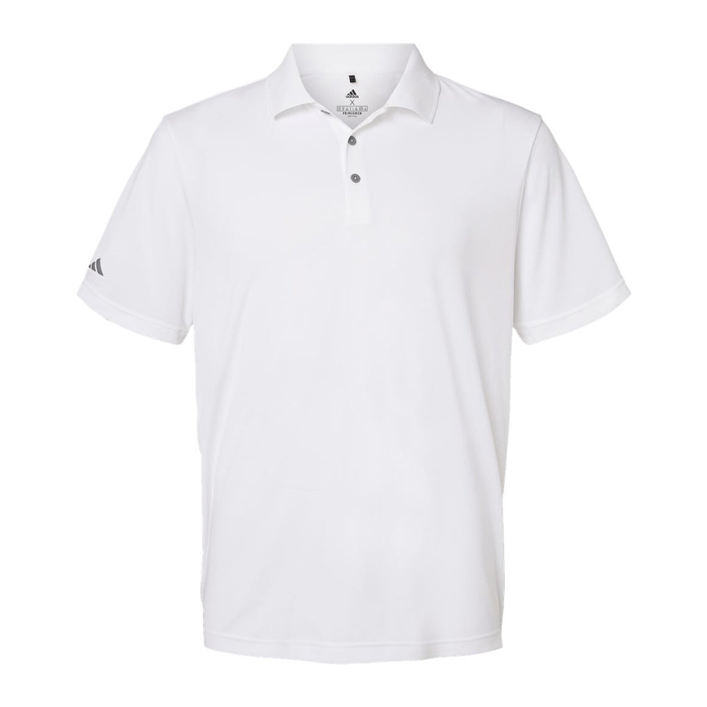 White Adidas A230 performance polo
