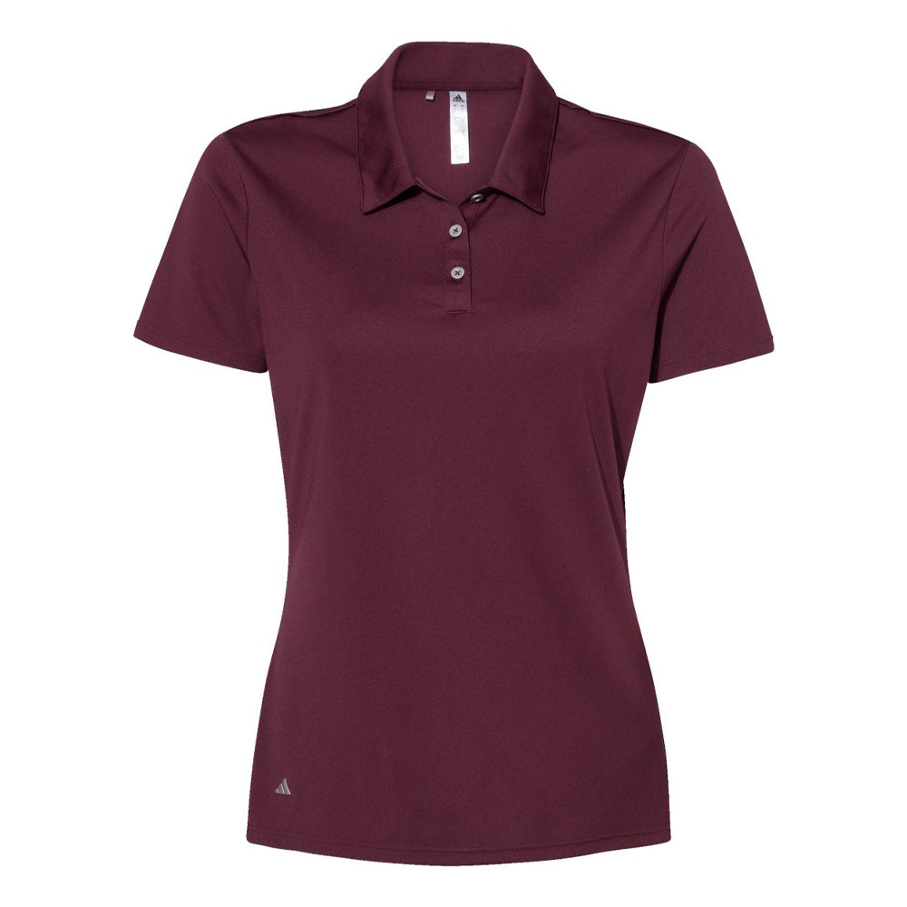 Maroon Adidas A231 women's polo