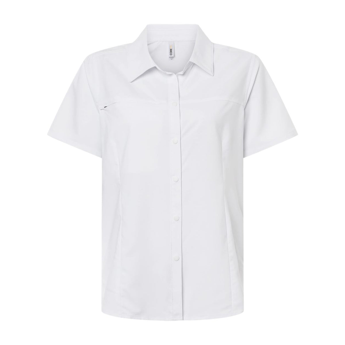 White CORE365 CE520W women's staff shirt