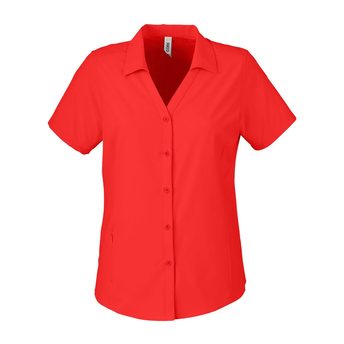 Red CORE365 CE510W women's marina shirt