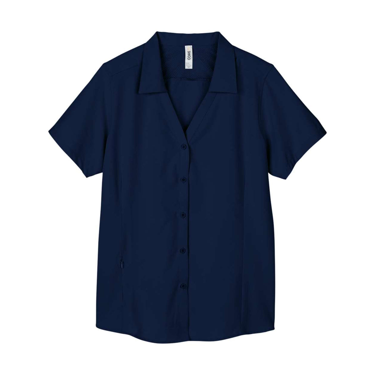 Navy CORE365 CE510W women's marina shirt