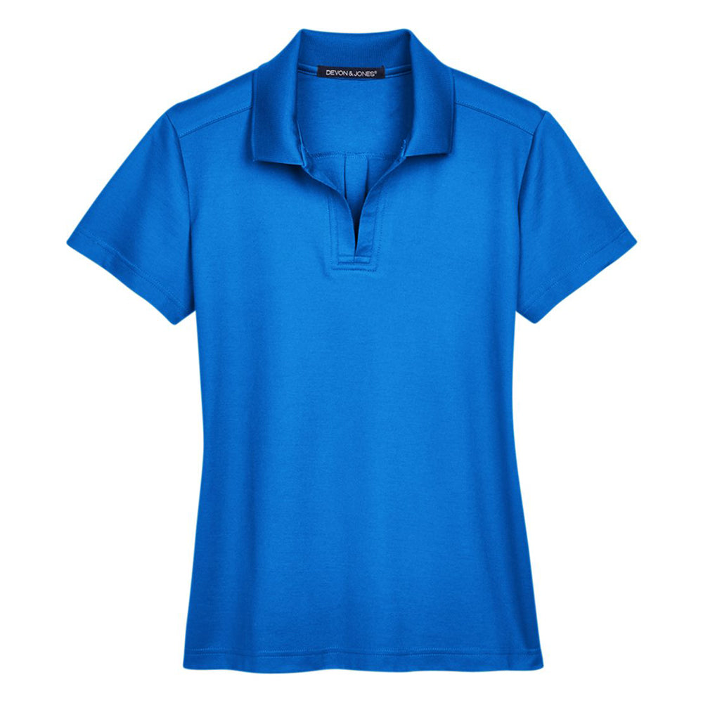 French blue Devon & Jones DG20W women's polo