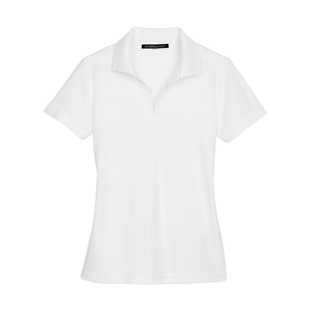 White Devon & Jones DG20W women's polo