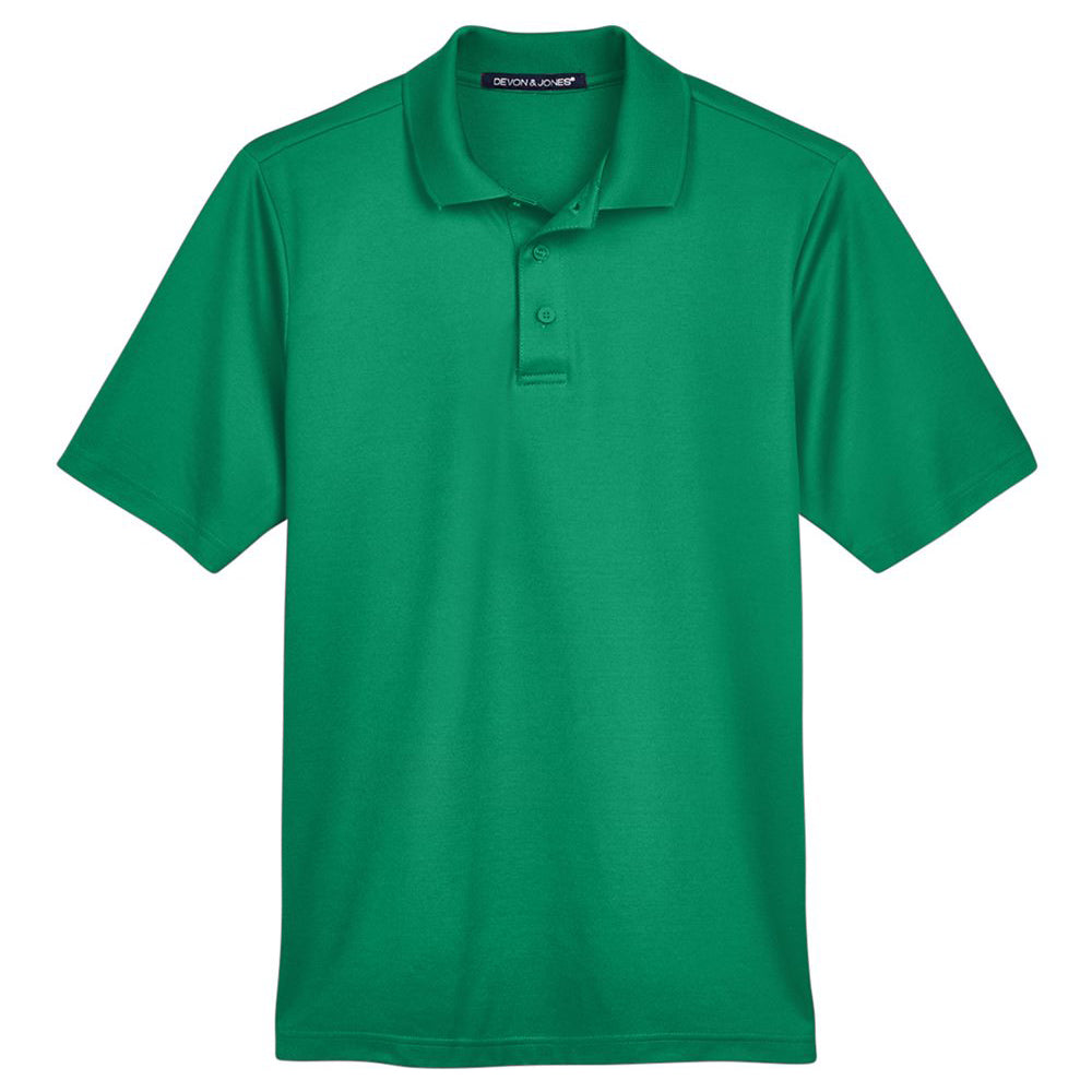 Kelly green Devon & Jones DG20 CrownLux polo