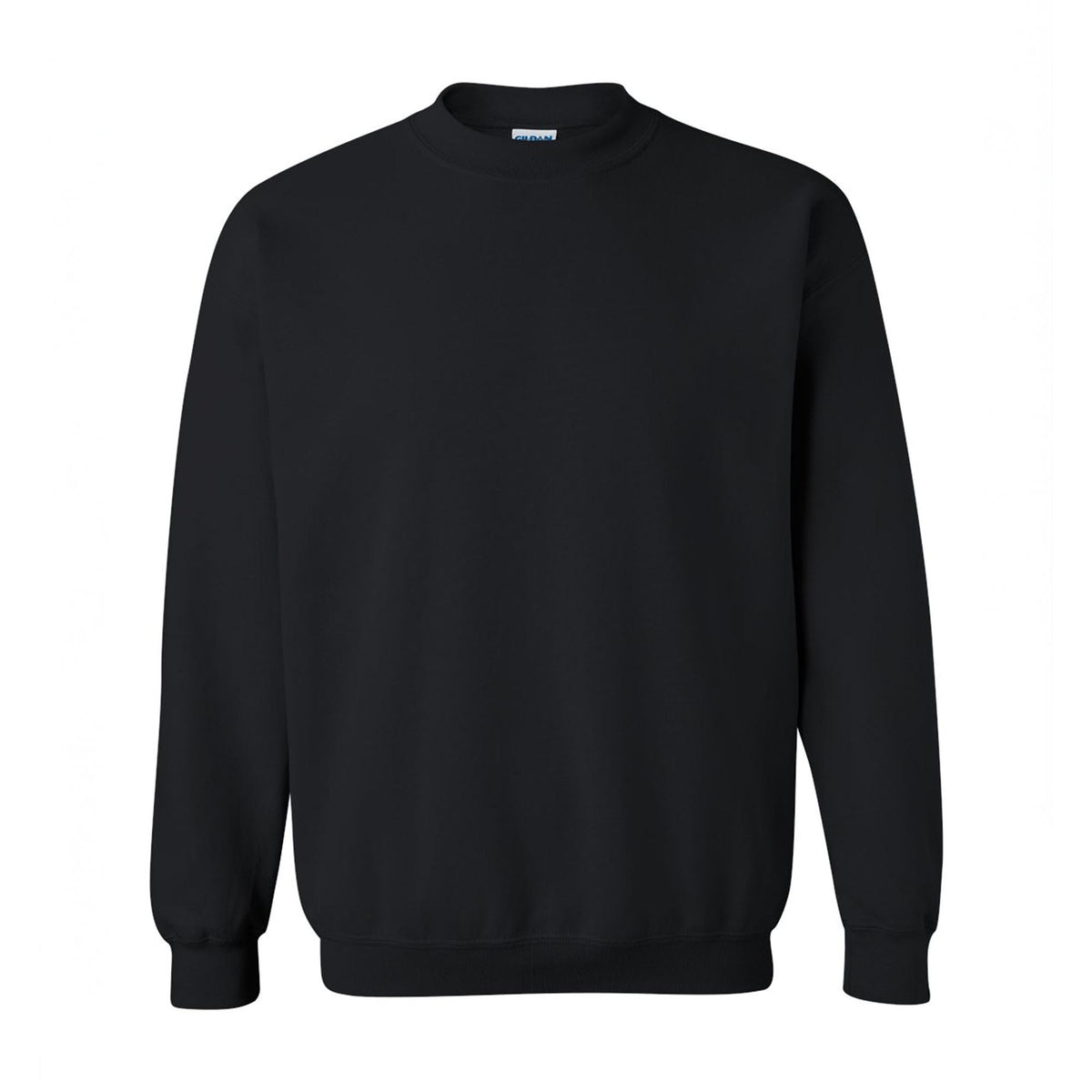 Black Gildan 18000 Heavy Blend crewneck sweatshirt