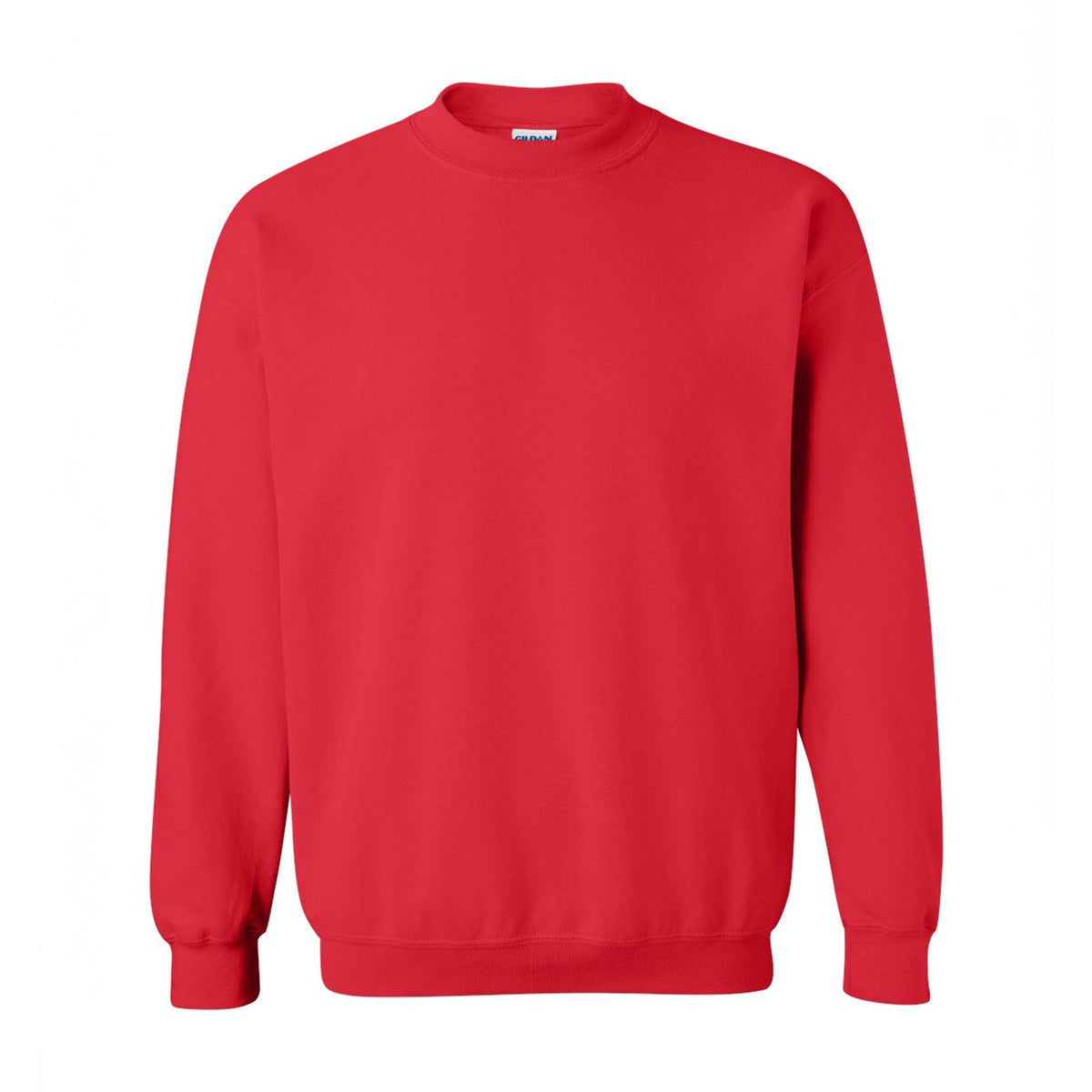 Red Gildan 18000 Heavy Blend crewneck sweatshirt