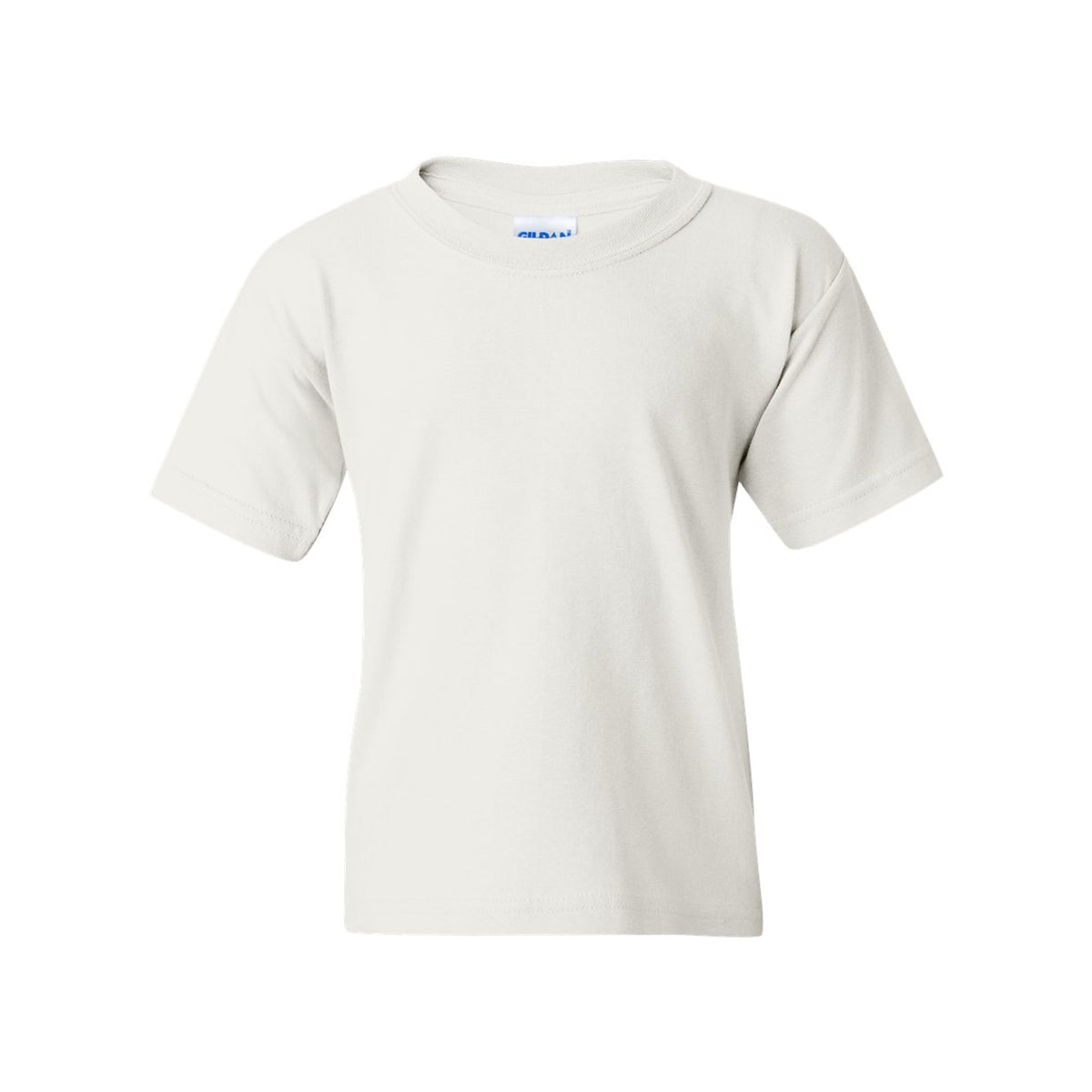 White Gildan 5000B youth t-shirt