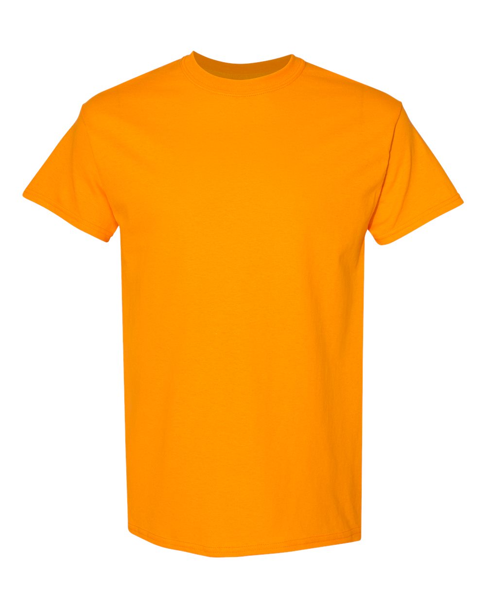 Orange t-shirt on a white background