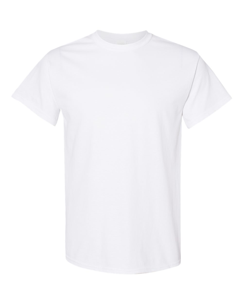 Plain white t-shirt on a white background