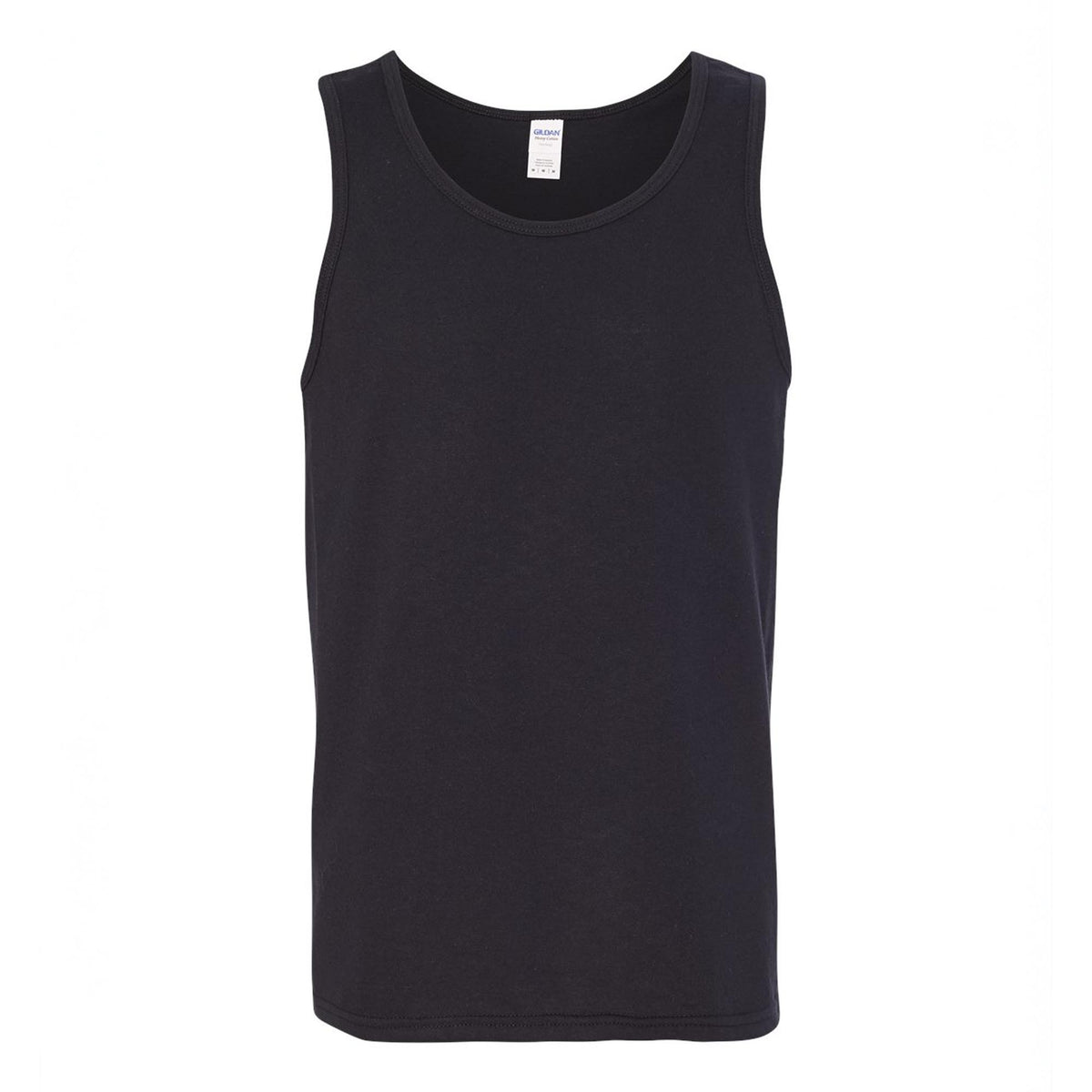Black Gildan 5200 heavy cotton tank top
