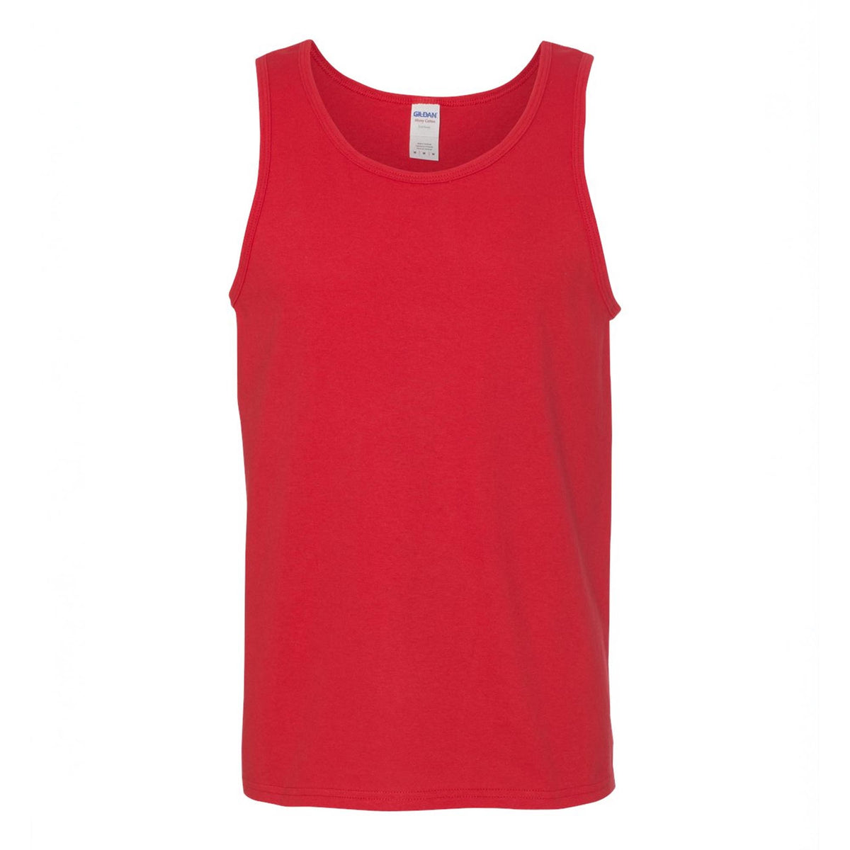 Red Gildan 5200 heavy cotton tank top