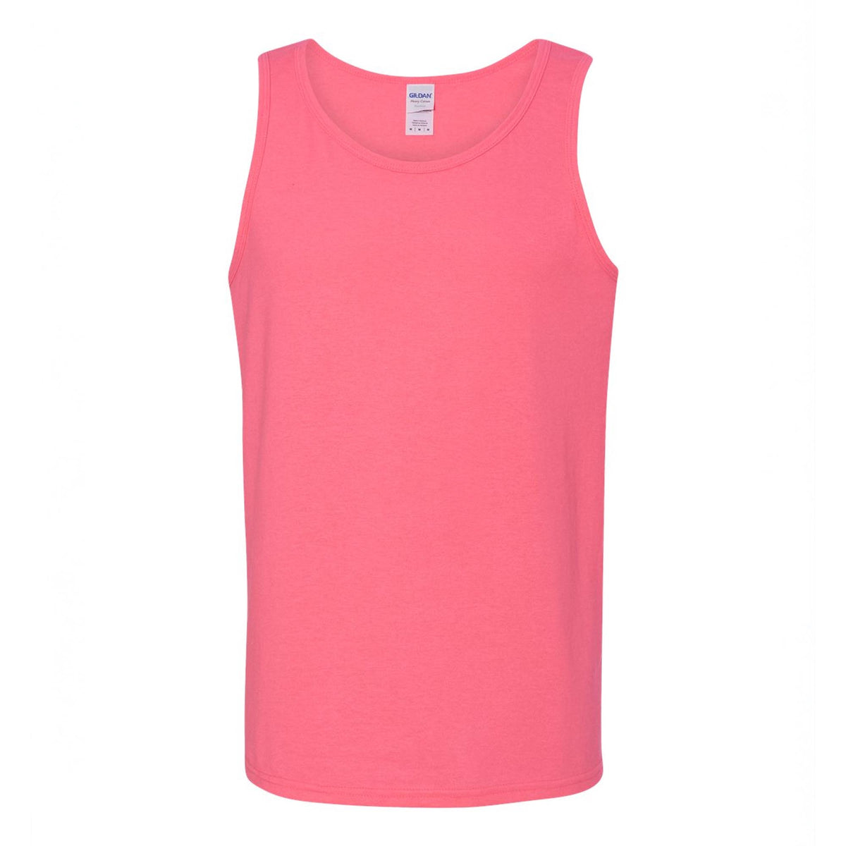 Safety pink Gildan 5200 heavy cotton tank top