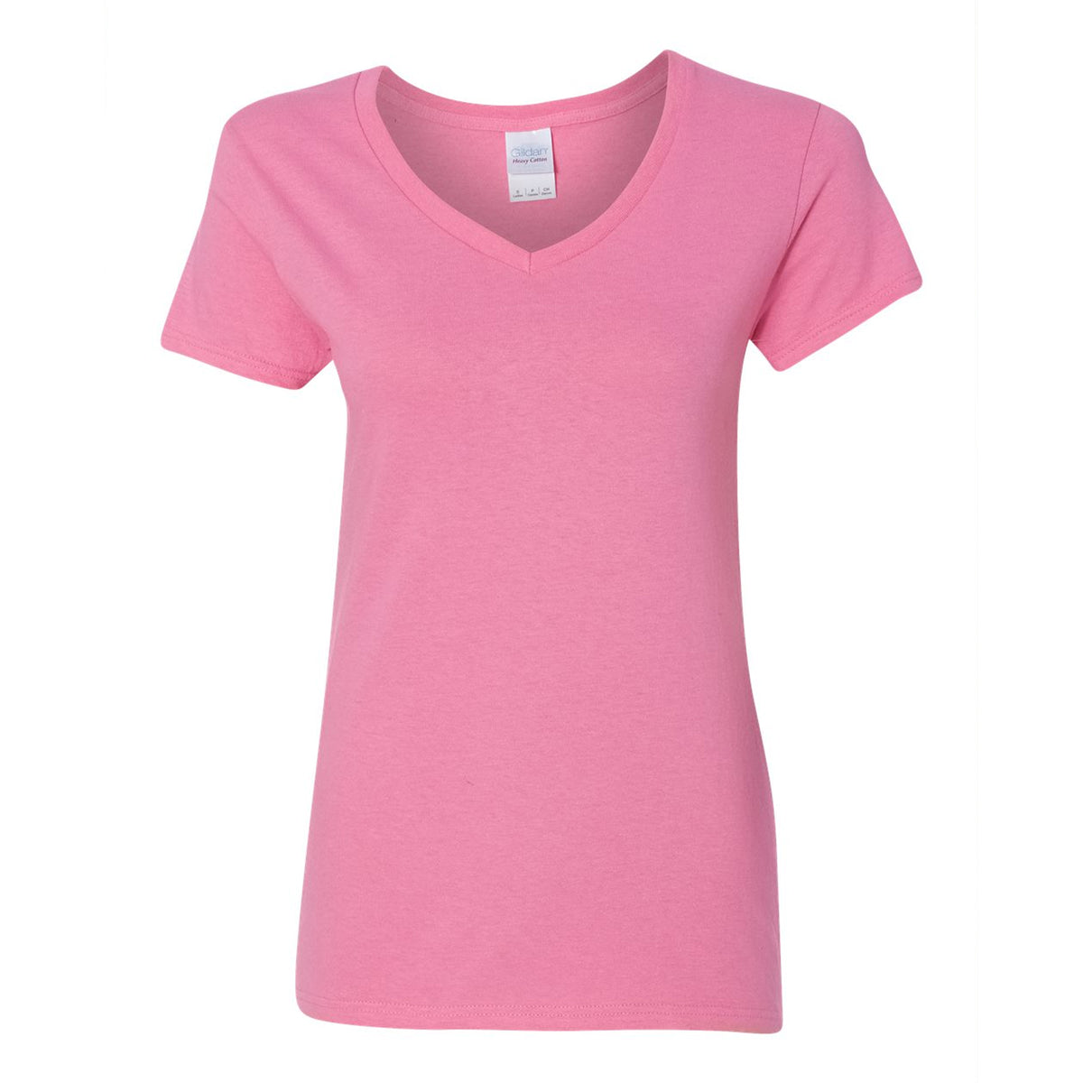Azalea pink Gildan 5V00L women's V-neck t-shirt
