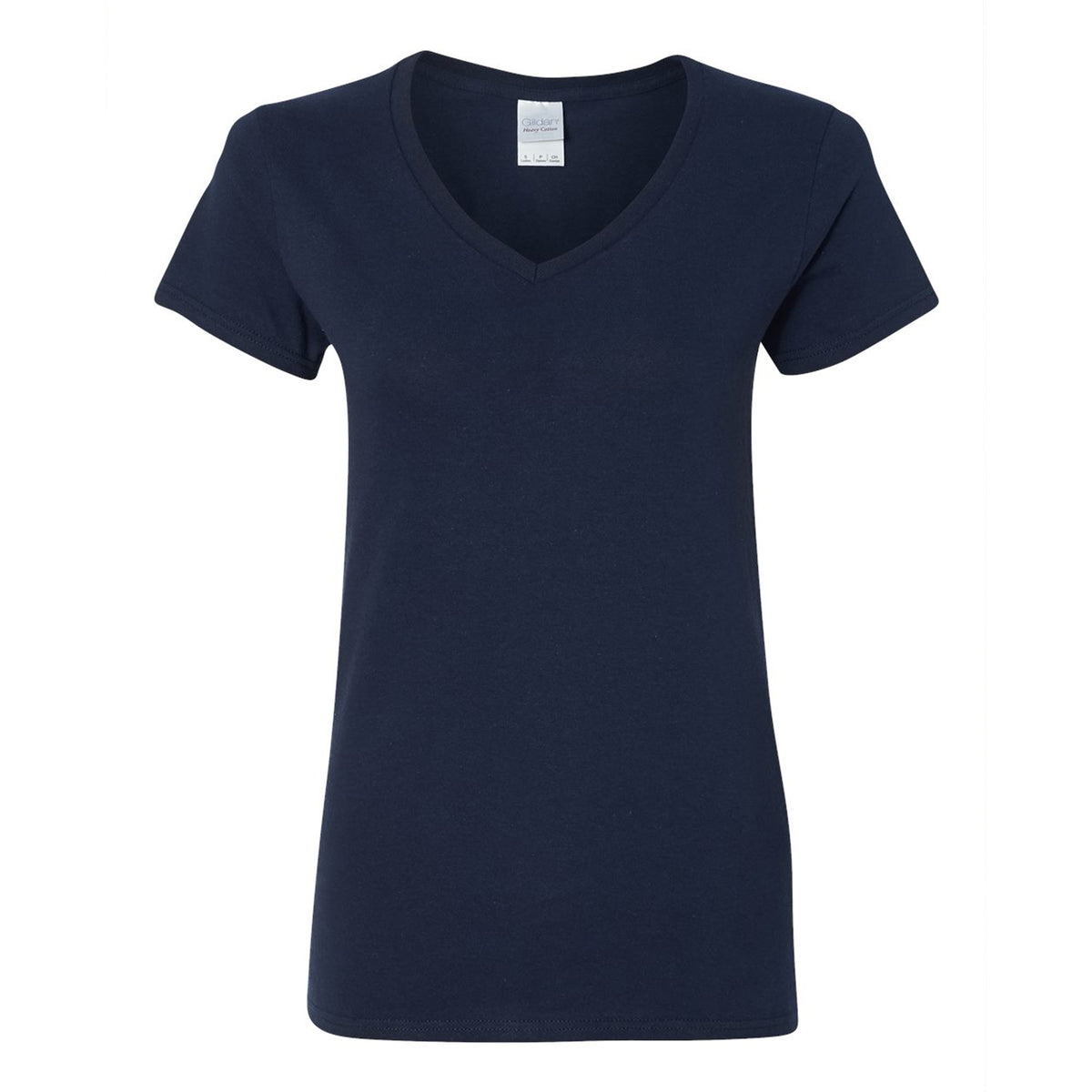 Navy Gildan 5V00L women's V-neck t-shirt