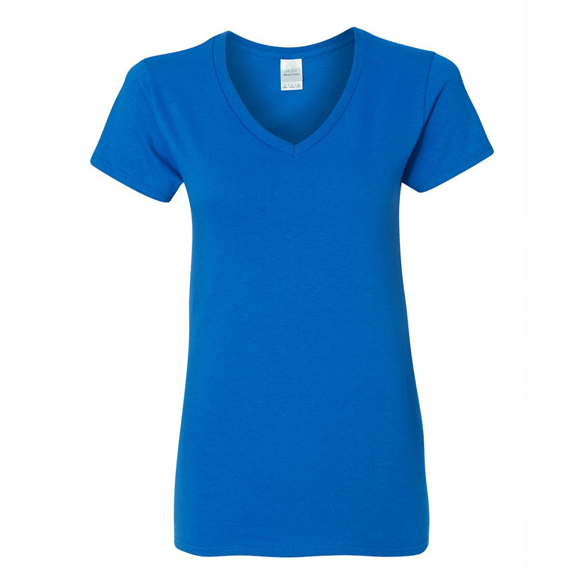 Royal blue Gildan 5V00L women's V-neck t-shirt