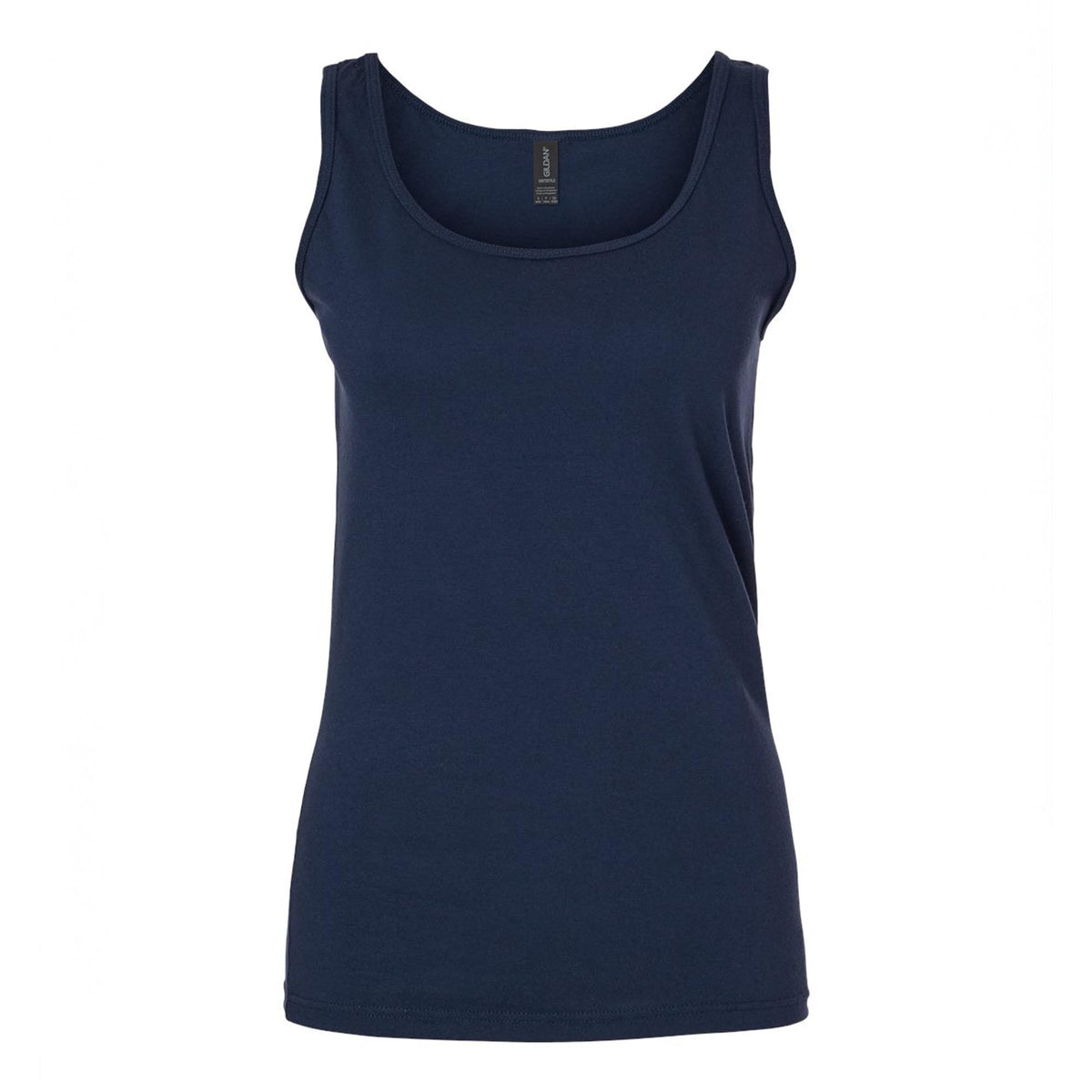 Navy Gildan Softstyle 64200L women's tank
