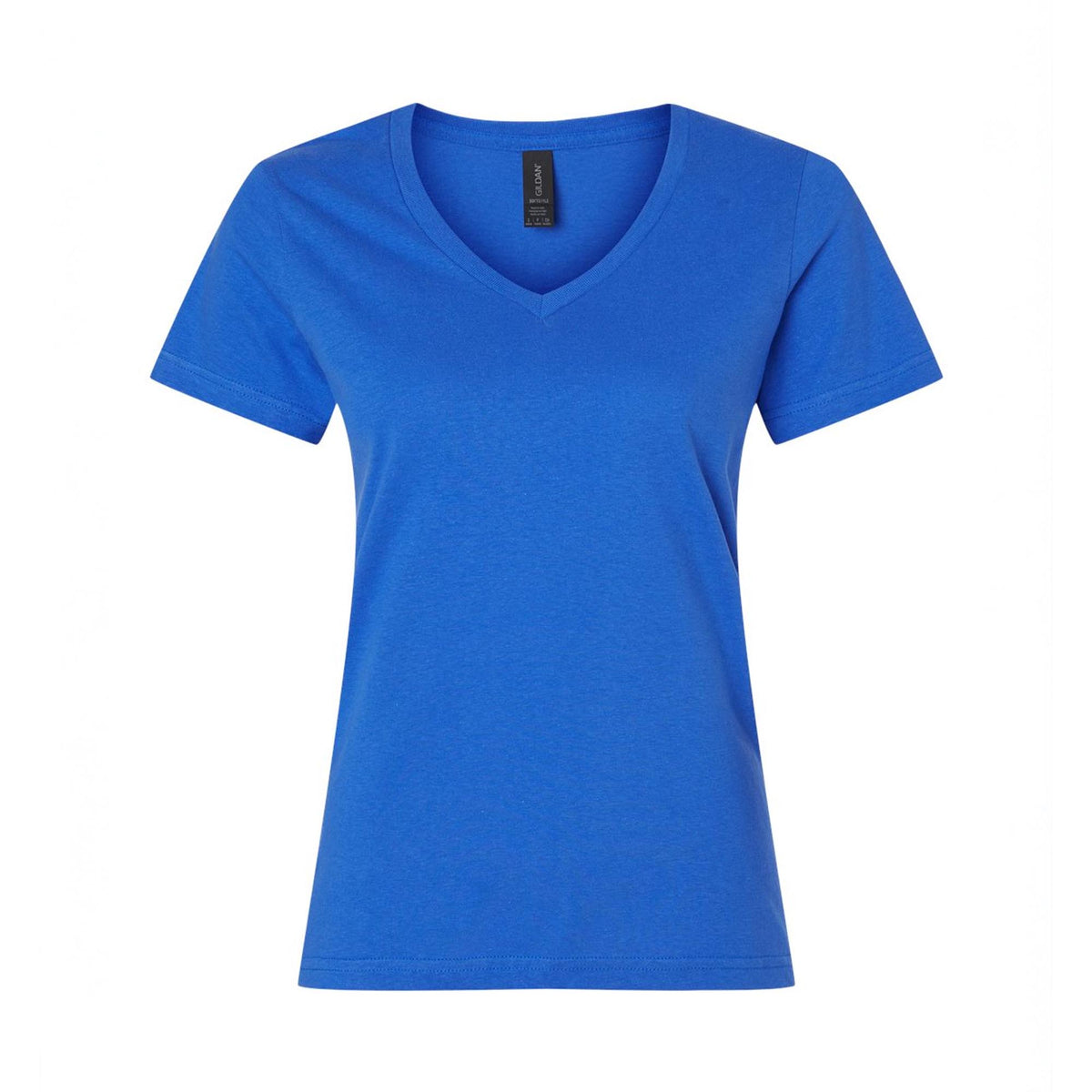 Royal blue Gildan Softstyle 64V00L women's V-neck