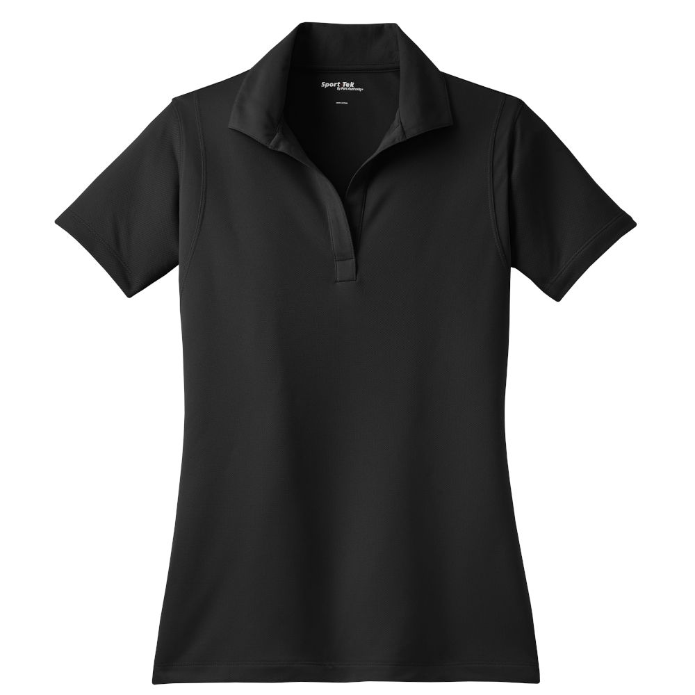 Black Sport-Tek LST650 women's polo