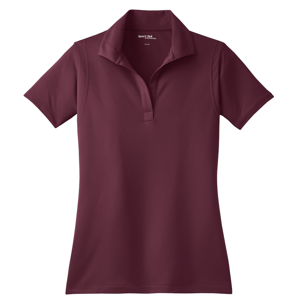 Maroon Sport-Tek LST650 women's polo