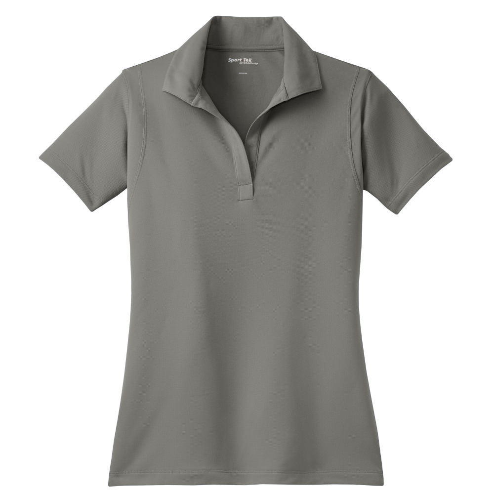 Grey concrete Sport-Tek LST650 women's polo