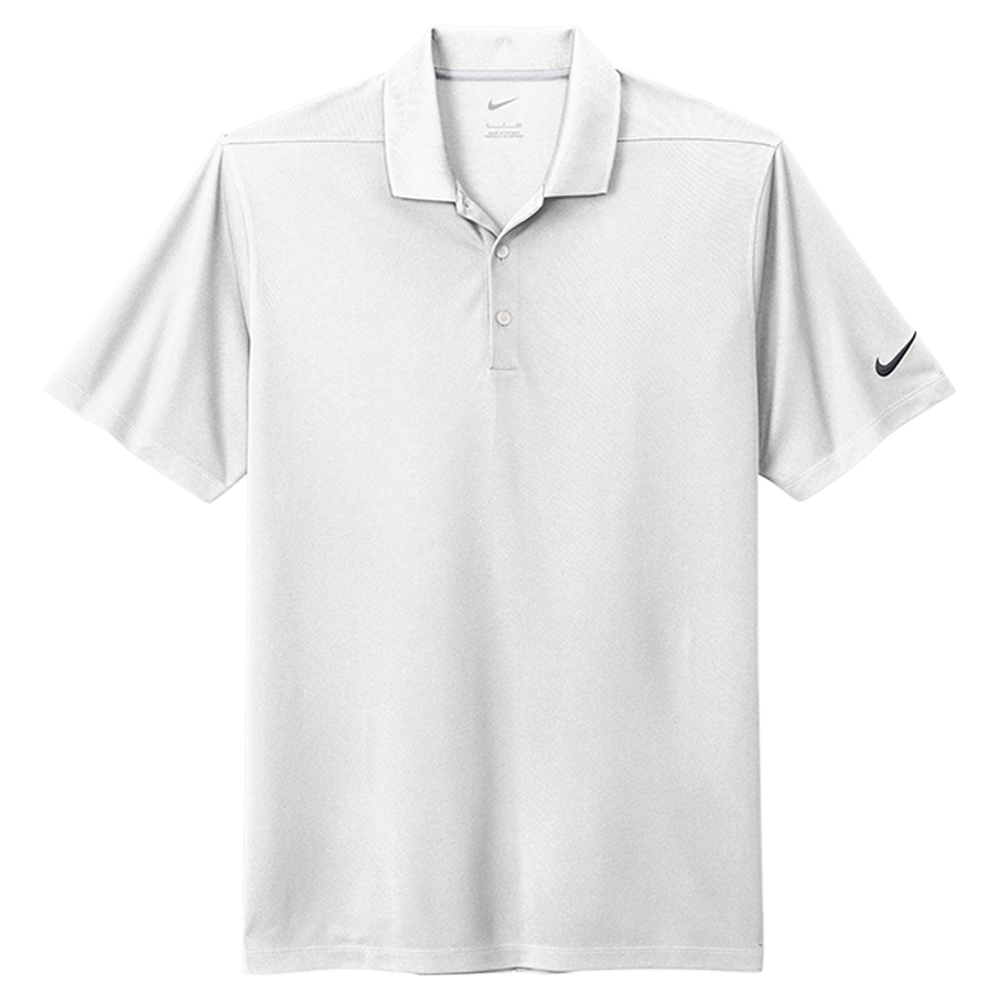 White Nike Dri-FIT polo