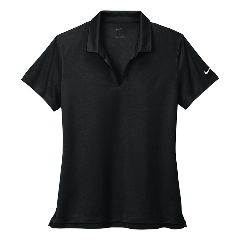 Black Nike women's Dri-FIT polo