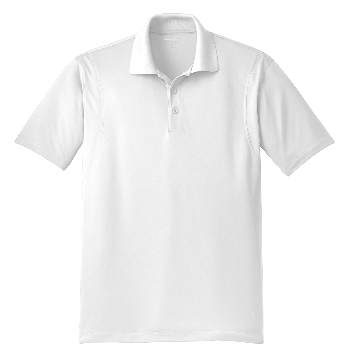 White Sport-Tek ST650 micropique polo
