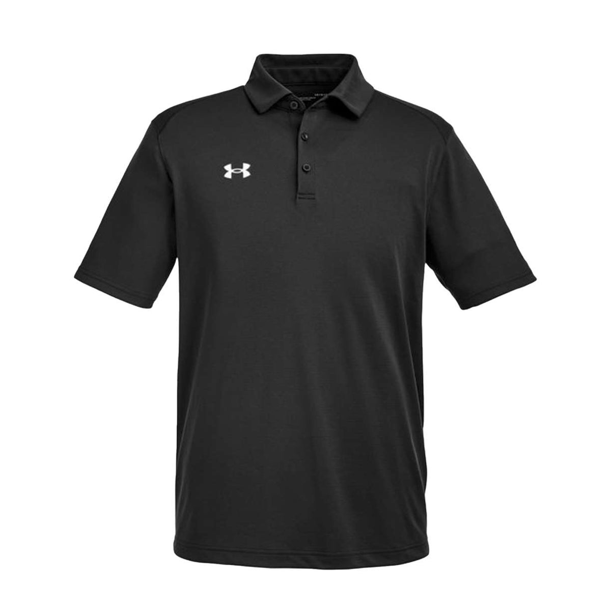 Black and white Under Armour Tech polo